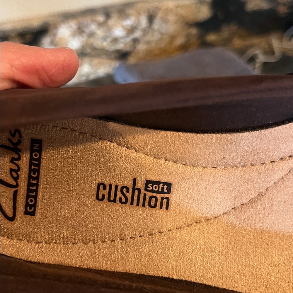 Clarks Medora Nina Dark Brown Soft Cushion Womens 6M Leather Mary Jane - Picture 7 of 12